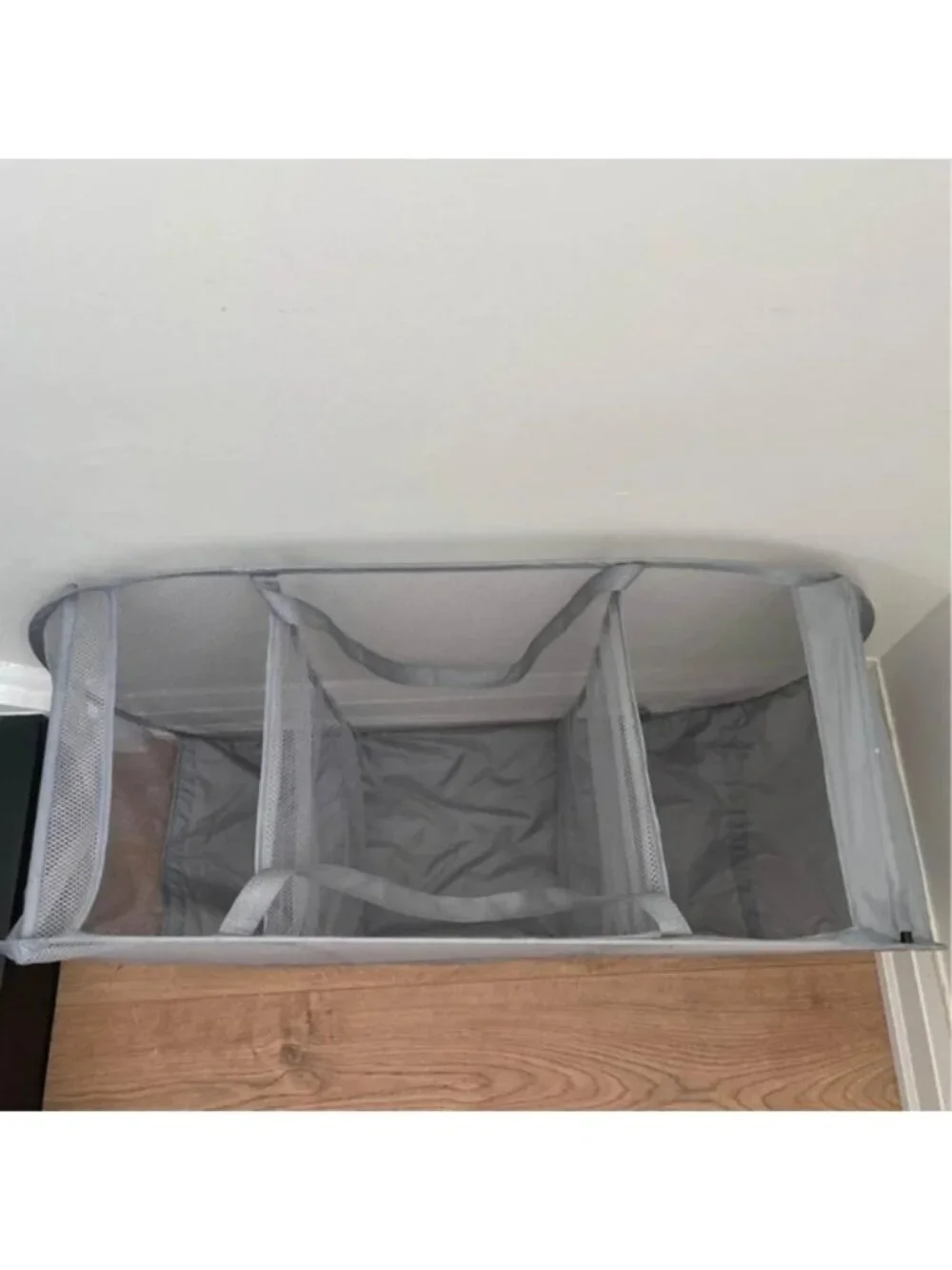 Whitmor Pop and Fold Laundry  Sorter, Paloma Gray